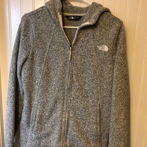 North Face full zip hooded fleece